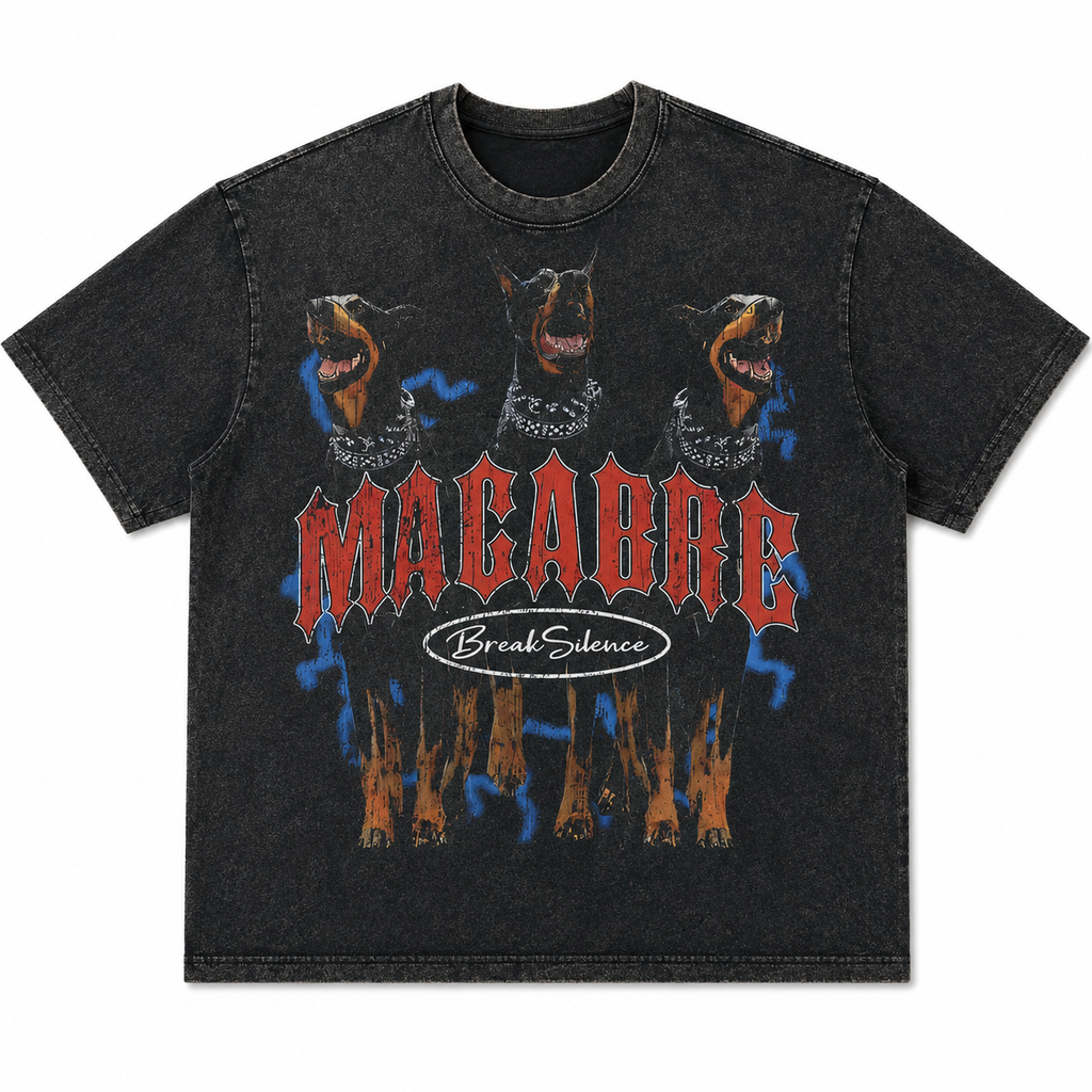 Men's Oversized Dog Graphic T-Shirt