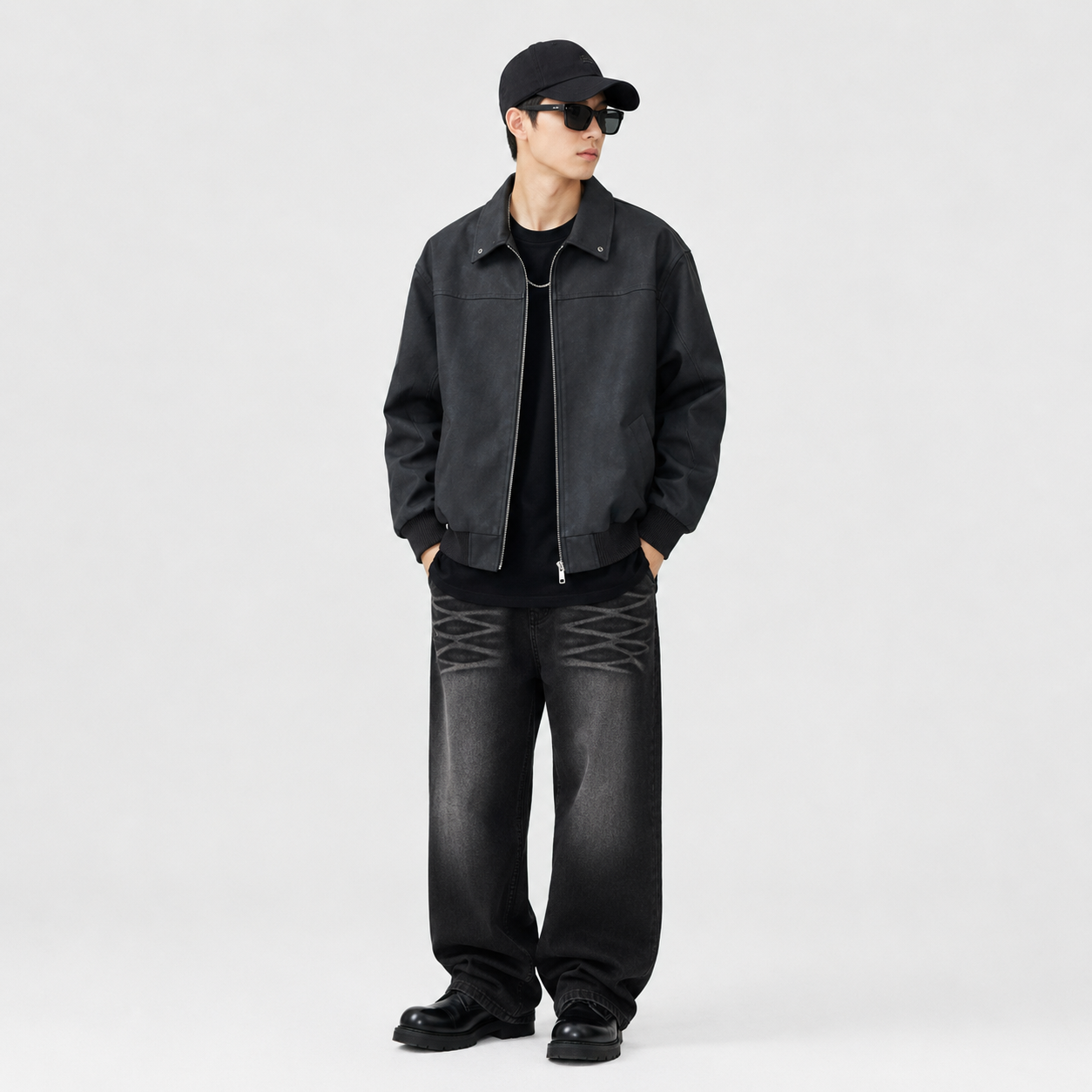 Men's Long Sleeve Zip-Up Jacket