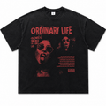 Men's oversized graphic t-shirt with front print