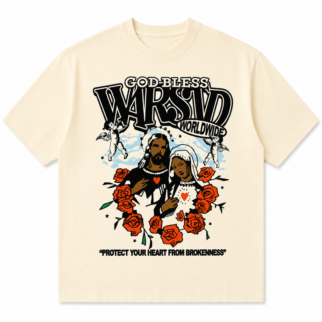 Casual oversized graphic print t-shirt for men