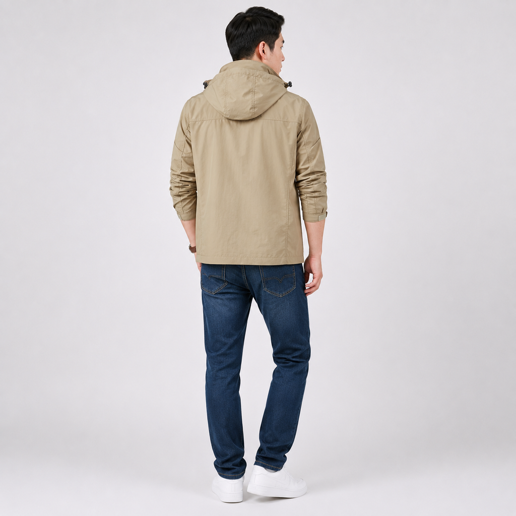 Lightweight men's jacket suitable for layering