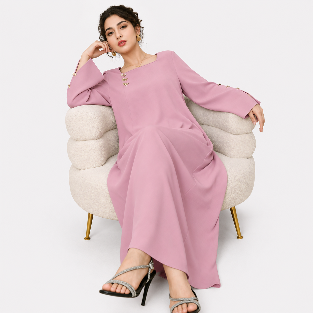 Women's modest maxi dress for everyday wear