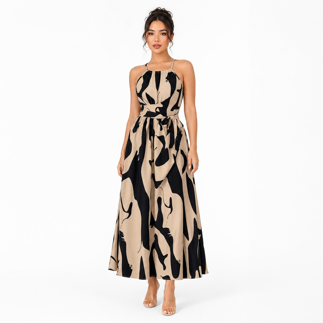 Women's Halter Neck Long Dress