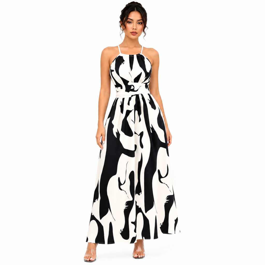Women's Flowy Halter Dress