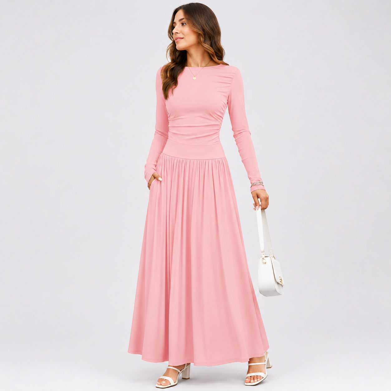 Elegant long sleeve dress for everyday wear