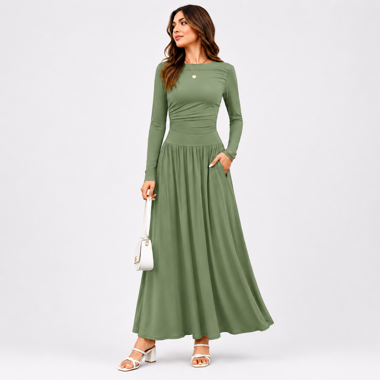 Elegant long sleeve dress for everyday wear