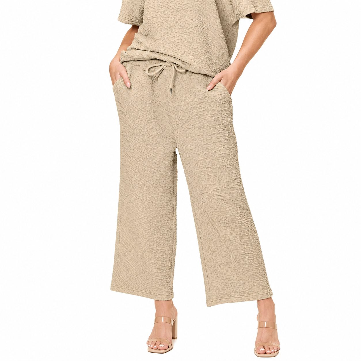 Women's everyday matching top and pants set